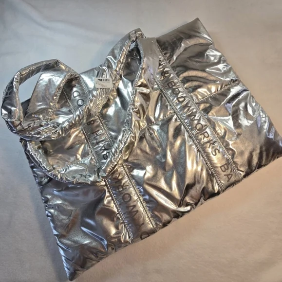 Bath & Body Works Silver Tote Bag - Picture 1 of 6